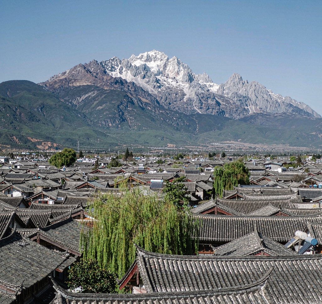 Jade Dragon Snow Mountain above Lijiang old town